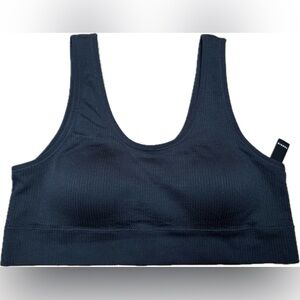NWT TORRID Black Ribbed Sports Bra